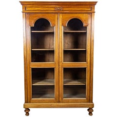 19th-Century Walnut Bookcase
