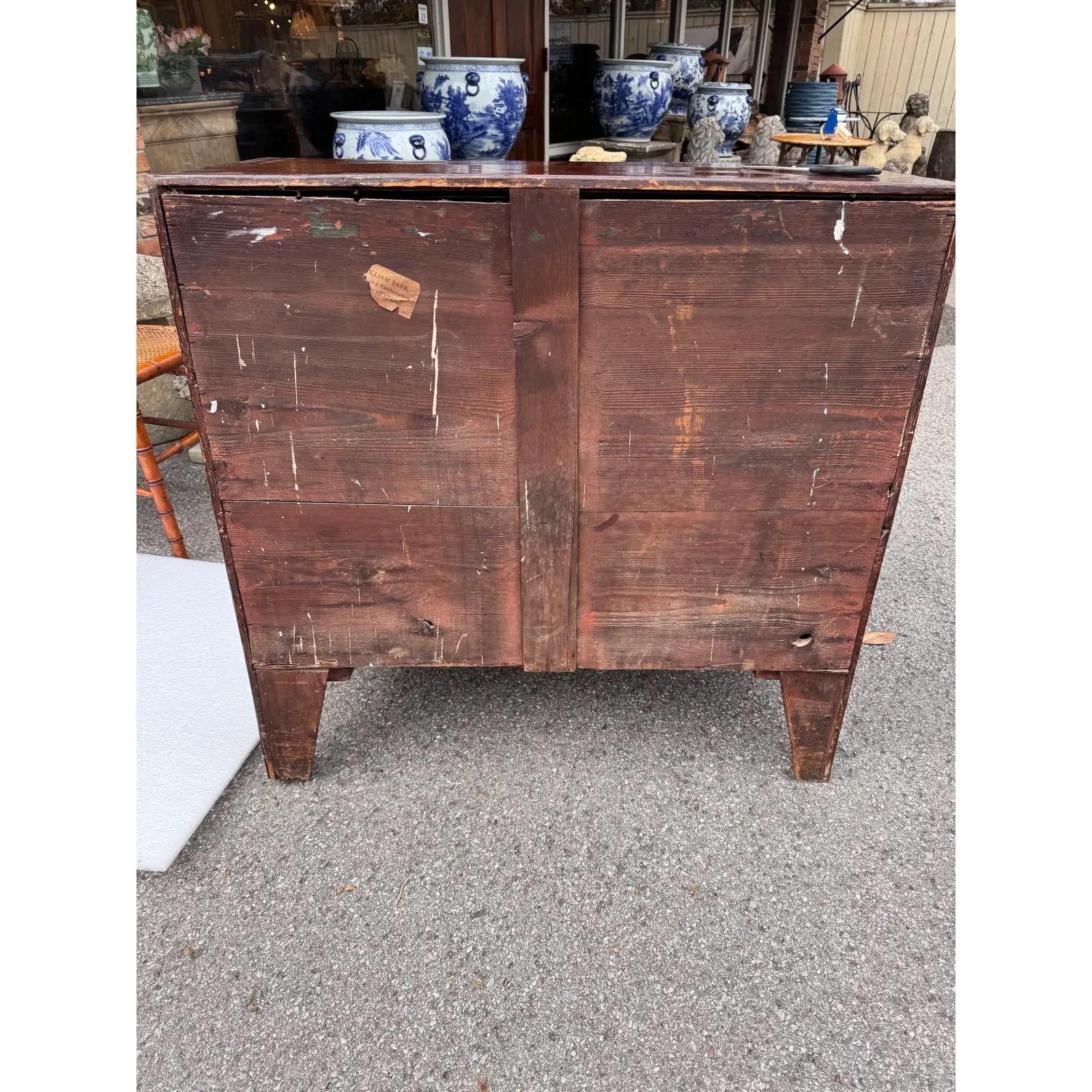 19th Century Walnut Bowfront Chest For Sale 4