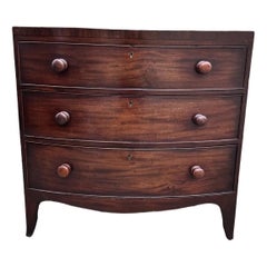 19th Century Walnut Bowfront Chest