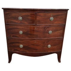 19th Century Walnut Bowfront Chest