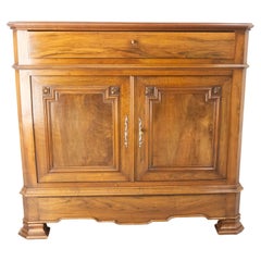 19th Century Walnut Buffet Louis Philippe with Five Drawers, France