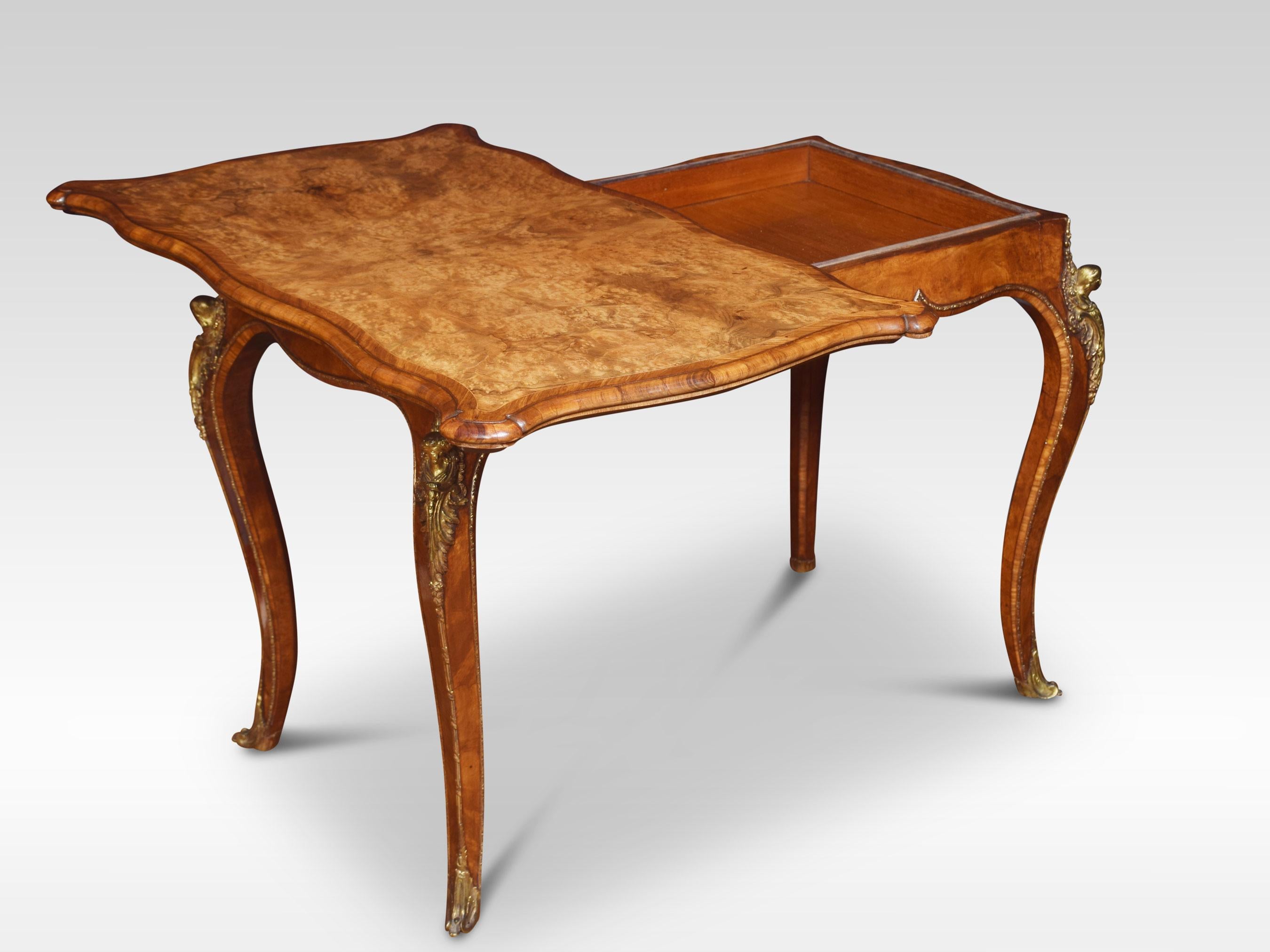 19th Century Walnut Card Table For Sale 2