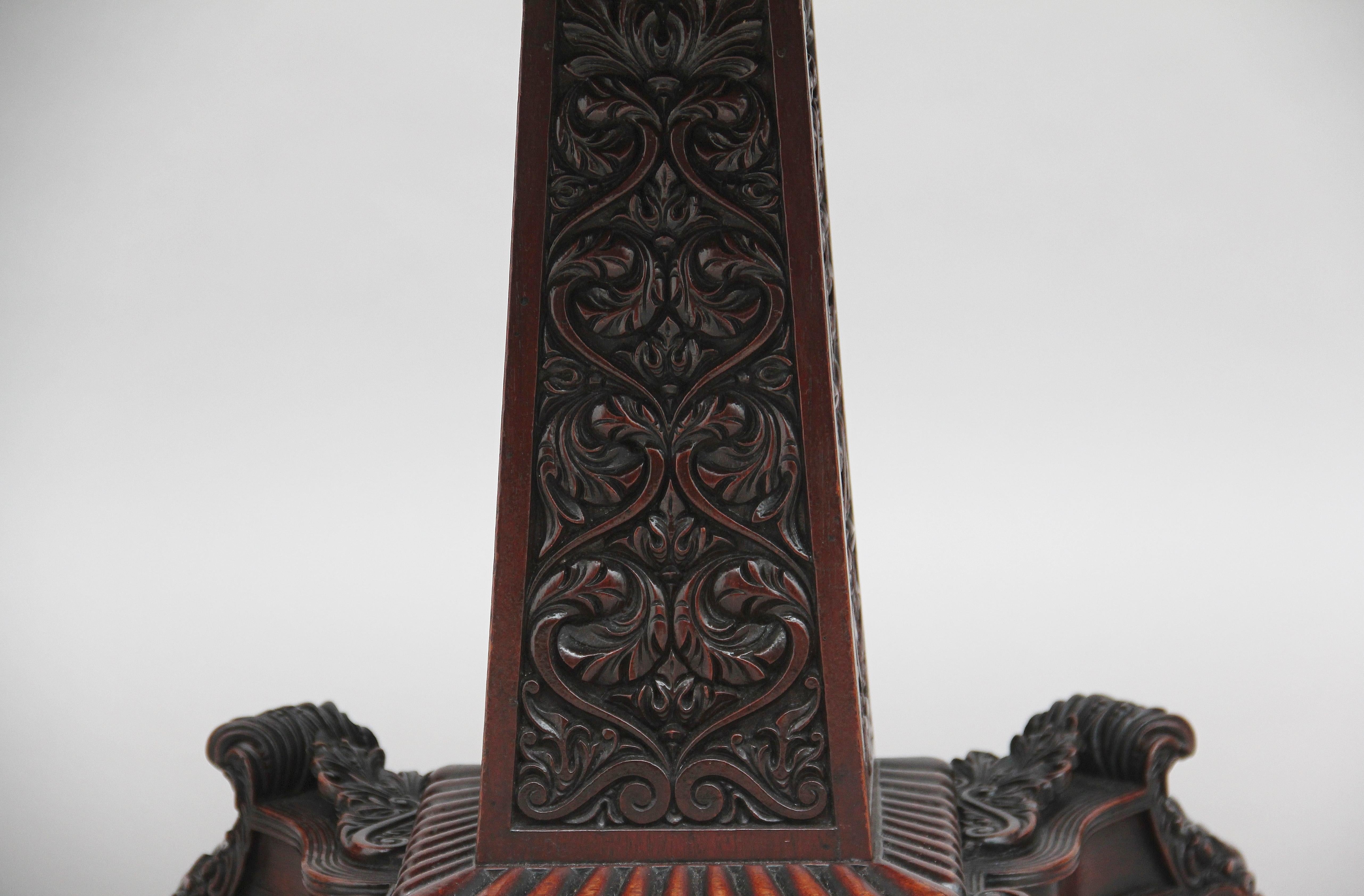 19th Century Walnut Carved Occasional Table 5