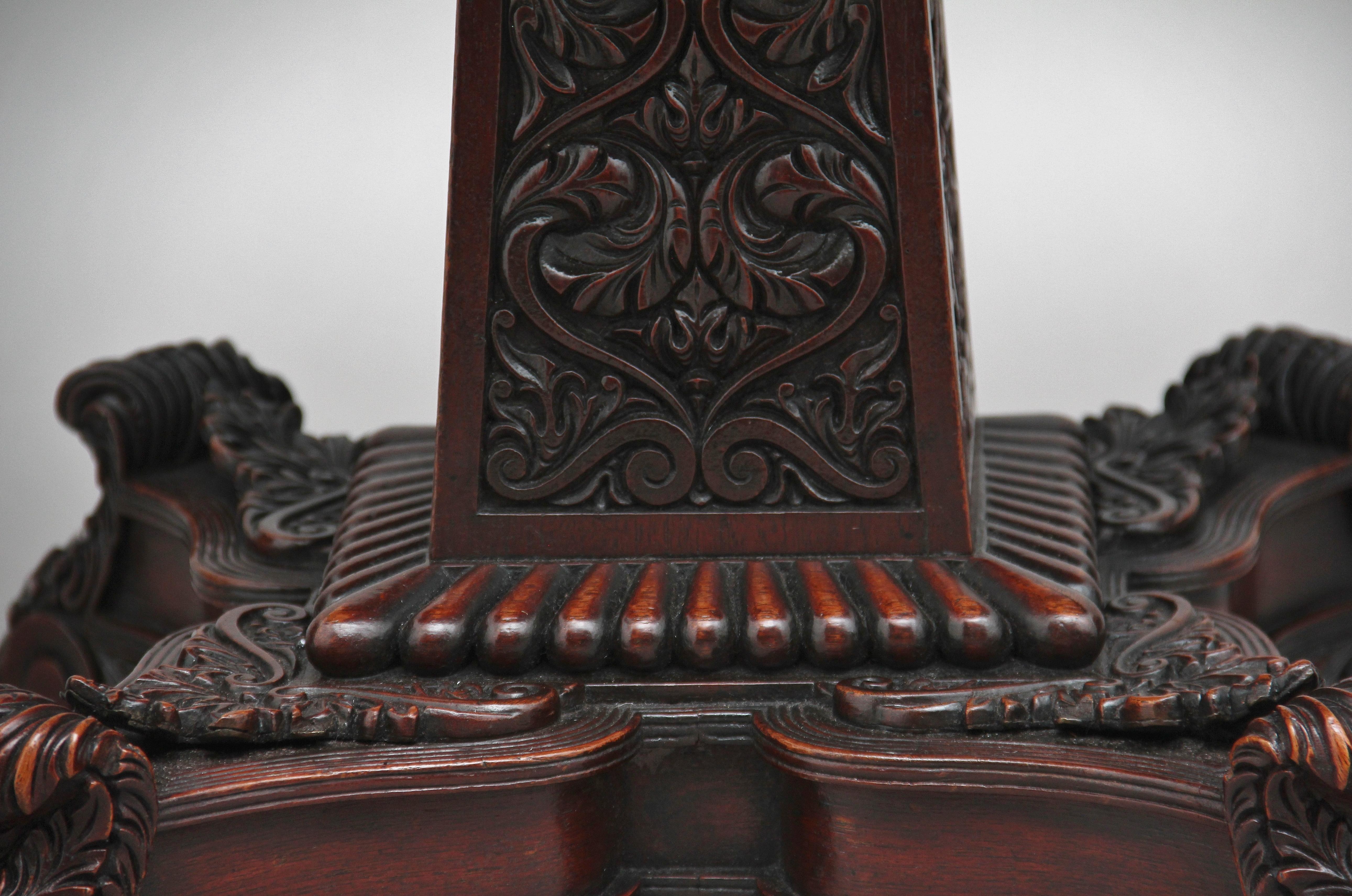 19th Century Walnut Carved Occasional Table 2