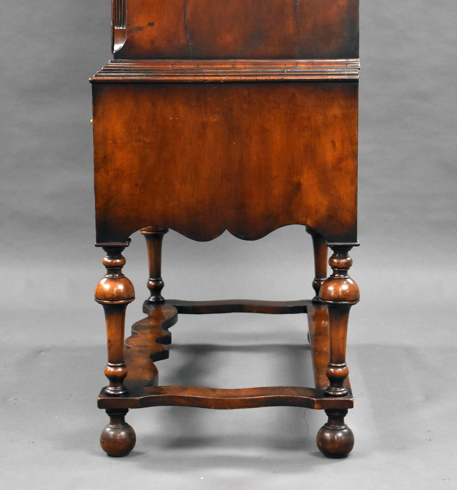 19th Century Walnut Chest on Stand For Sale 12