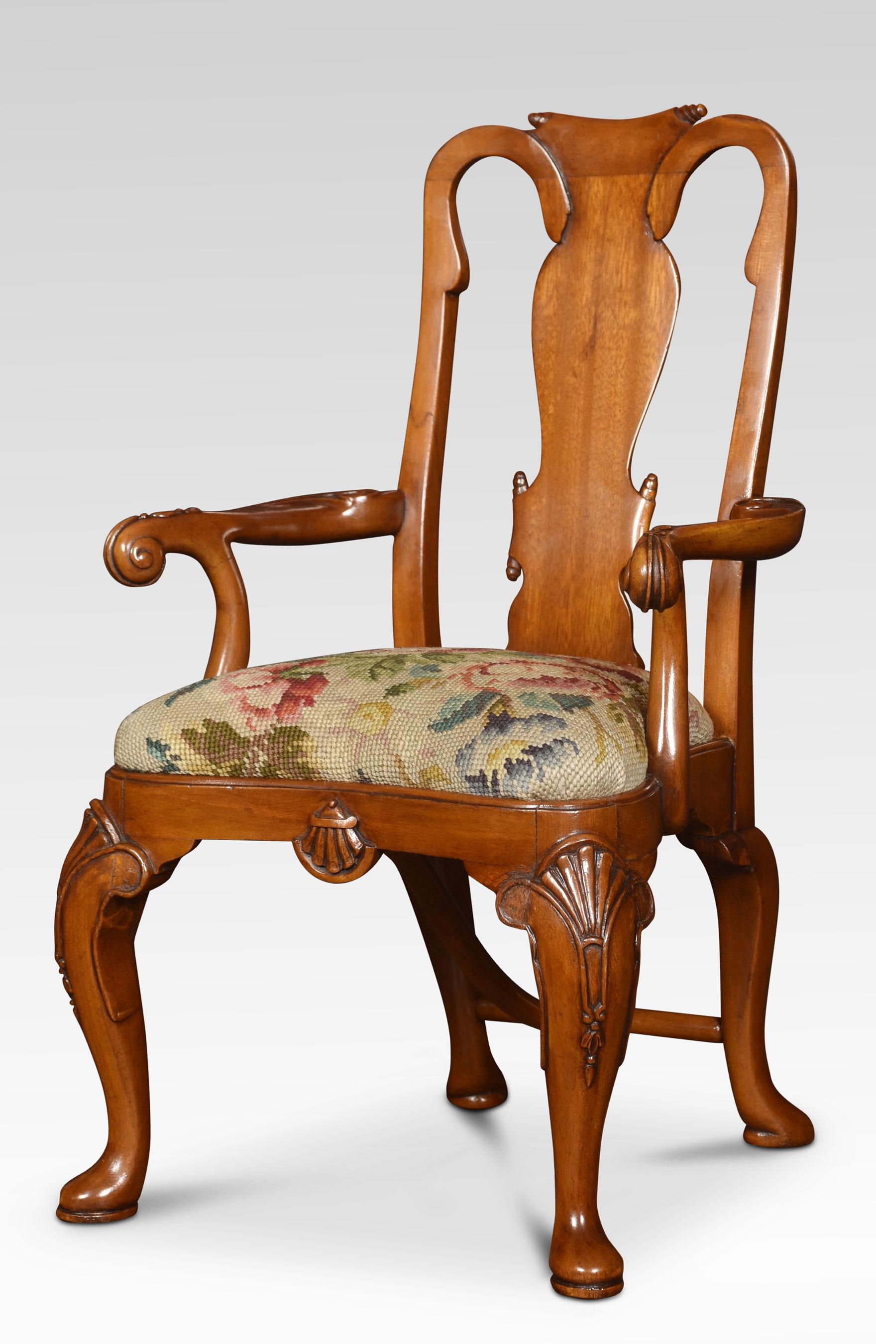 19th Century Walnut Childs Armchair In Good Condition For Sale In Cheshire, GB