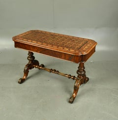 19th century walnut coffee table