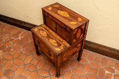 19th Century Walnut Commode with Contrasting Inlaid Veneer