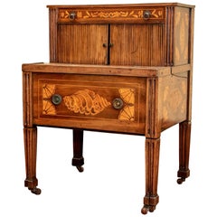 19th Century Walnut Commode with Contrasting Inlaid Veneer