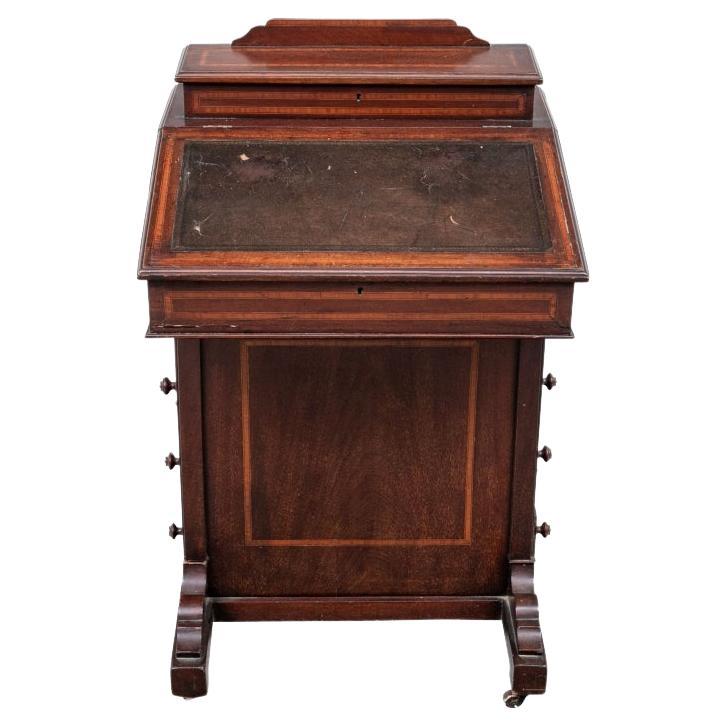 19th Century Walnut Davenport or Ship Captain's Desk For Sale