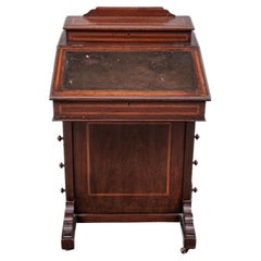 Antique 19th Century Walnut Davenport or Ship Captain's Desk