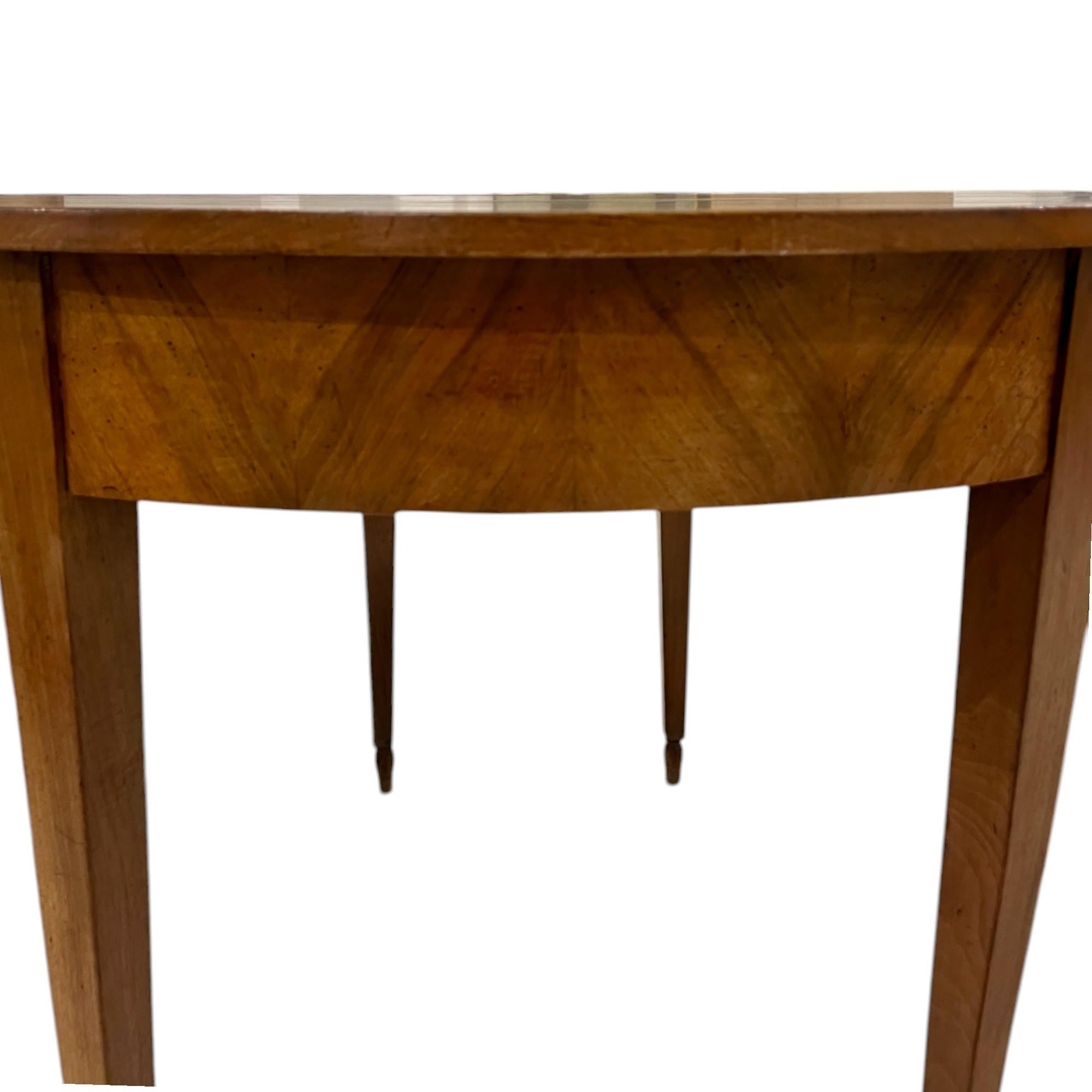 French 19th Century Walnut Directoire Table For Sale