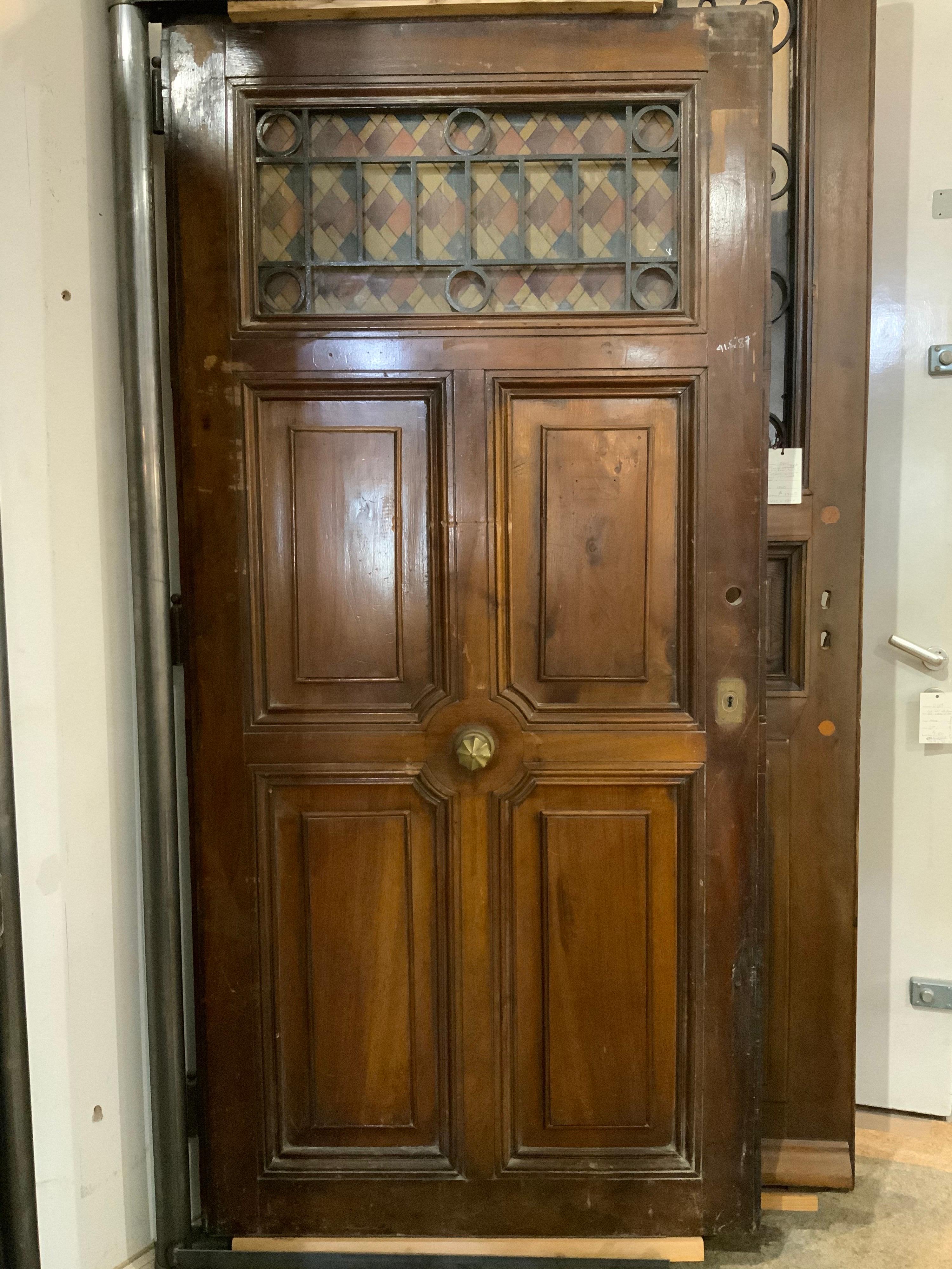 19th Century Walnut Door from France In Good Condition In Dallas, TX