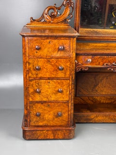 19th century walnut dressing table vanity