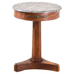 19th century Walnut Empire Gueridon table