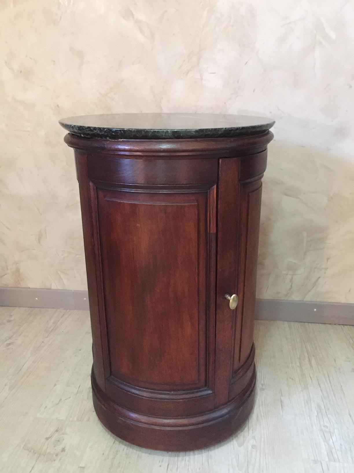 19th century walnut Empire style French side table called 
