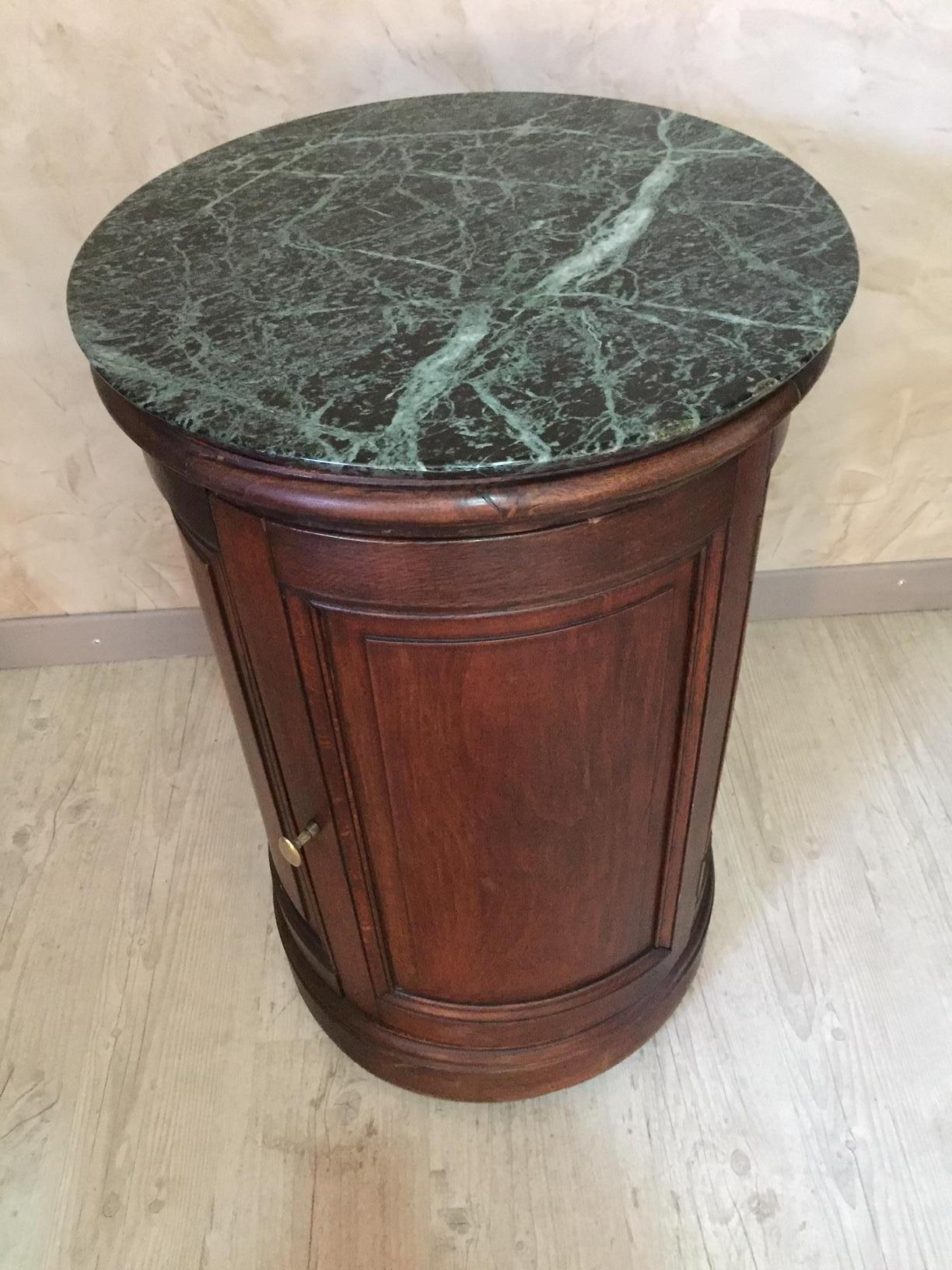 19th Century Walnut Empire Style French Opening Side Table Called 