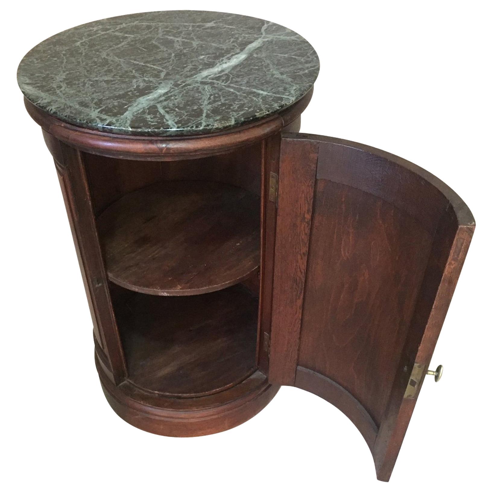 19th Century Walnut Empire Style French Opening Side Table Called "Somno"