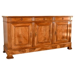 Enfilade en noyer du XIXe siècle, France