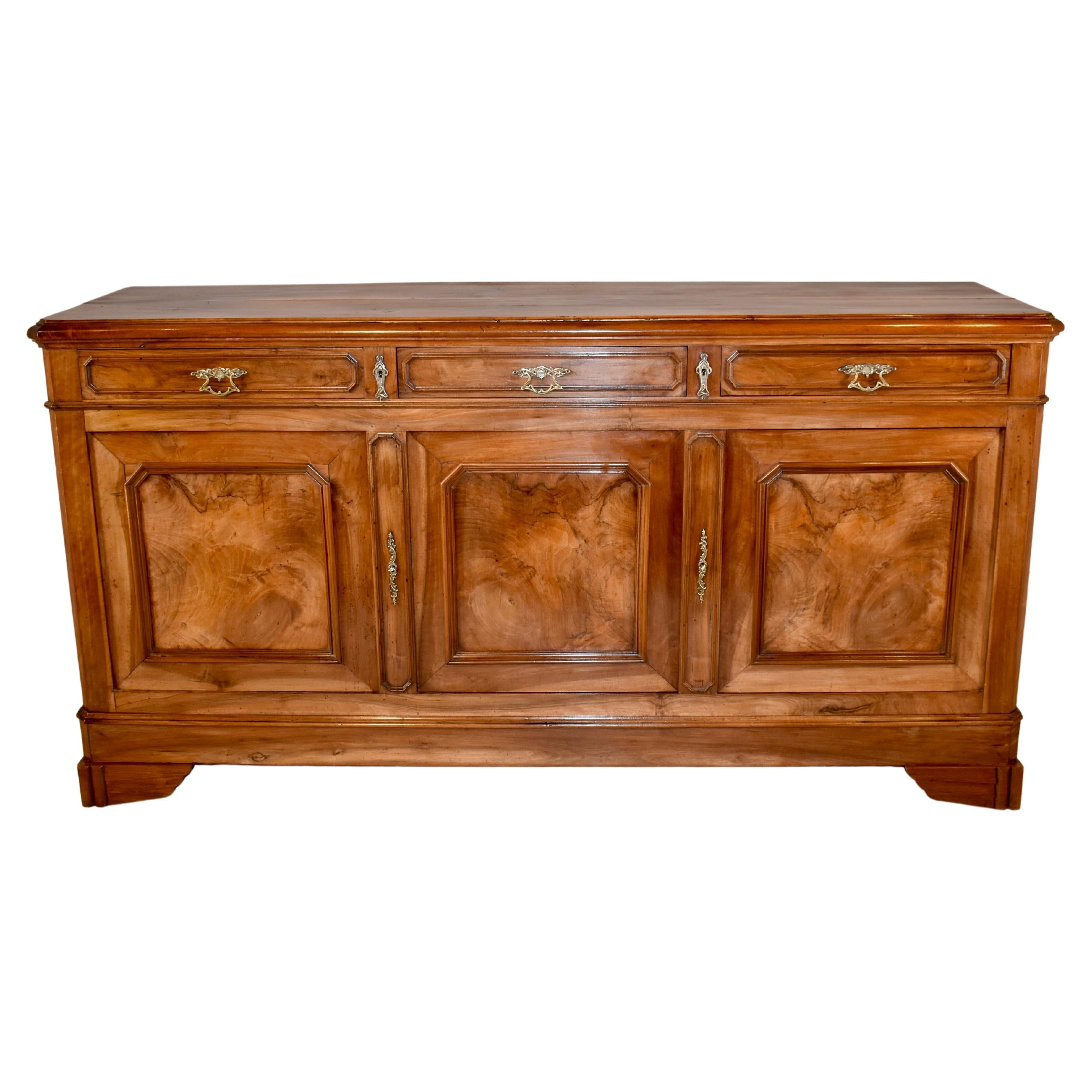 19th Century Walnut Enfilade from France For Sale