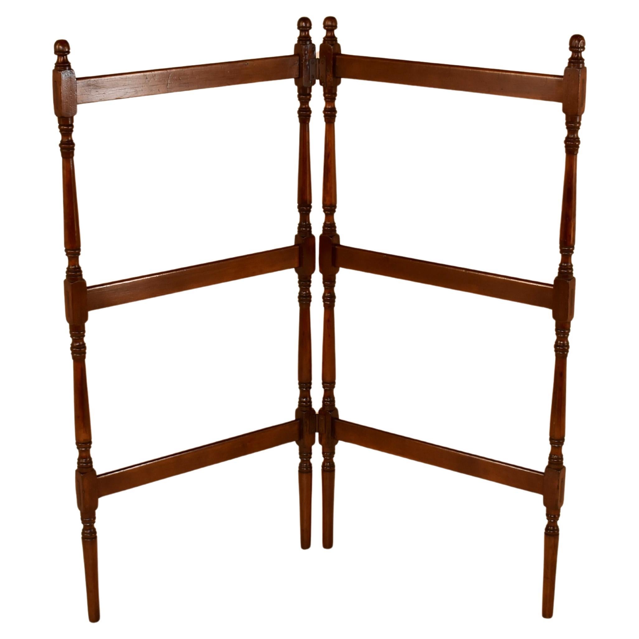 19th Century Walnut Folding Blanket/Quilt Rack