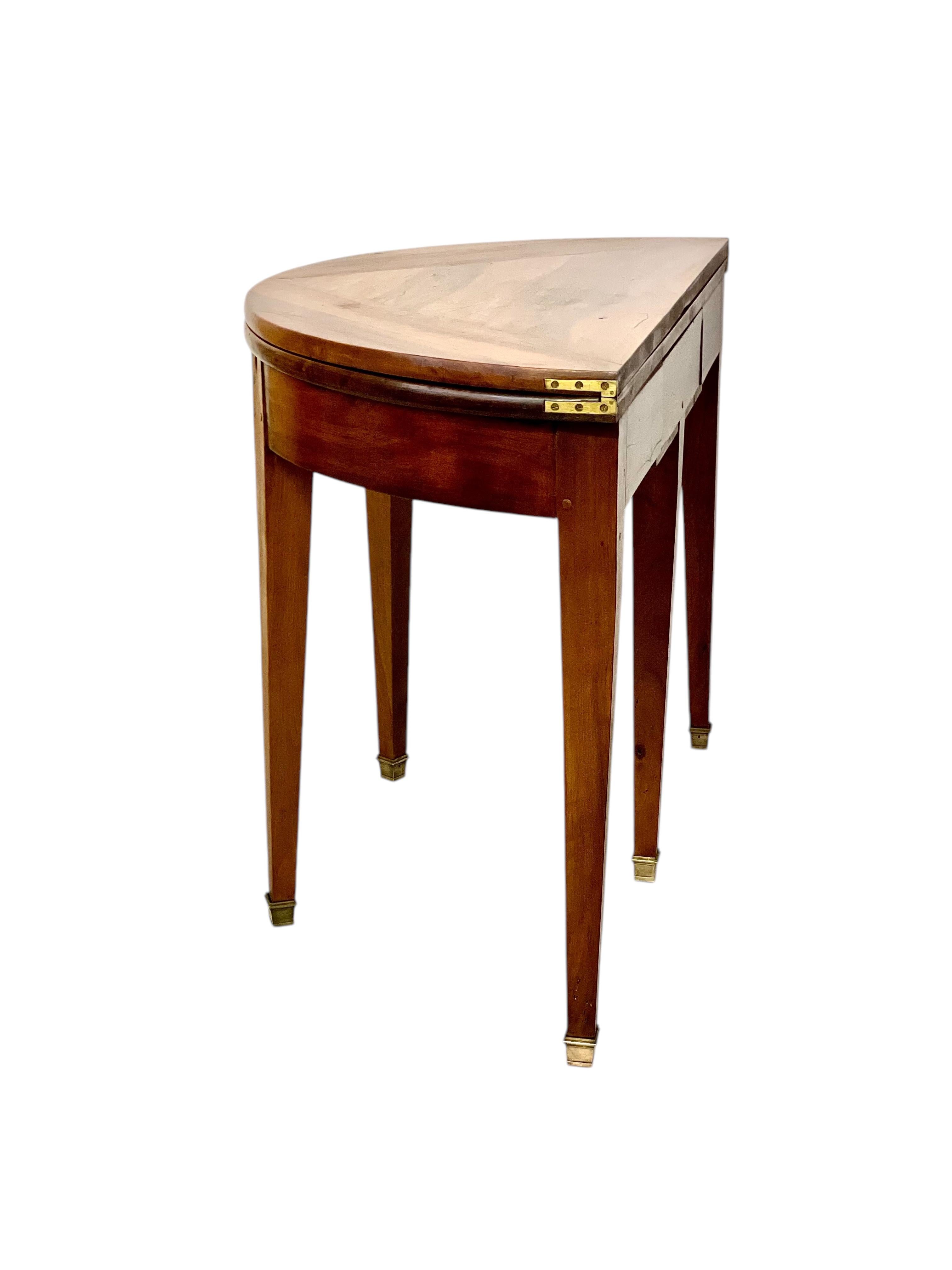 19th Century Walnut Folding Dining or Console Table For Sale 5