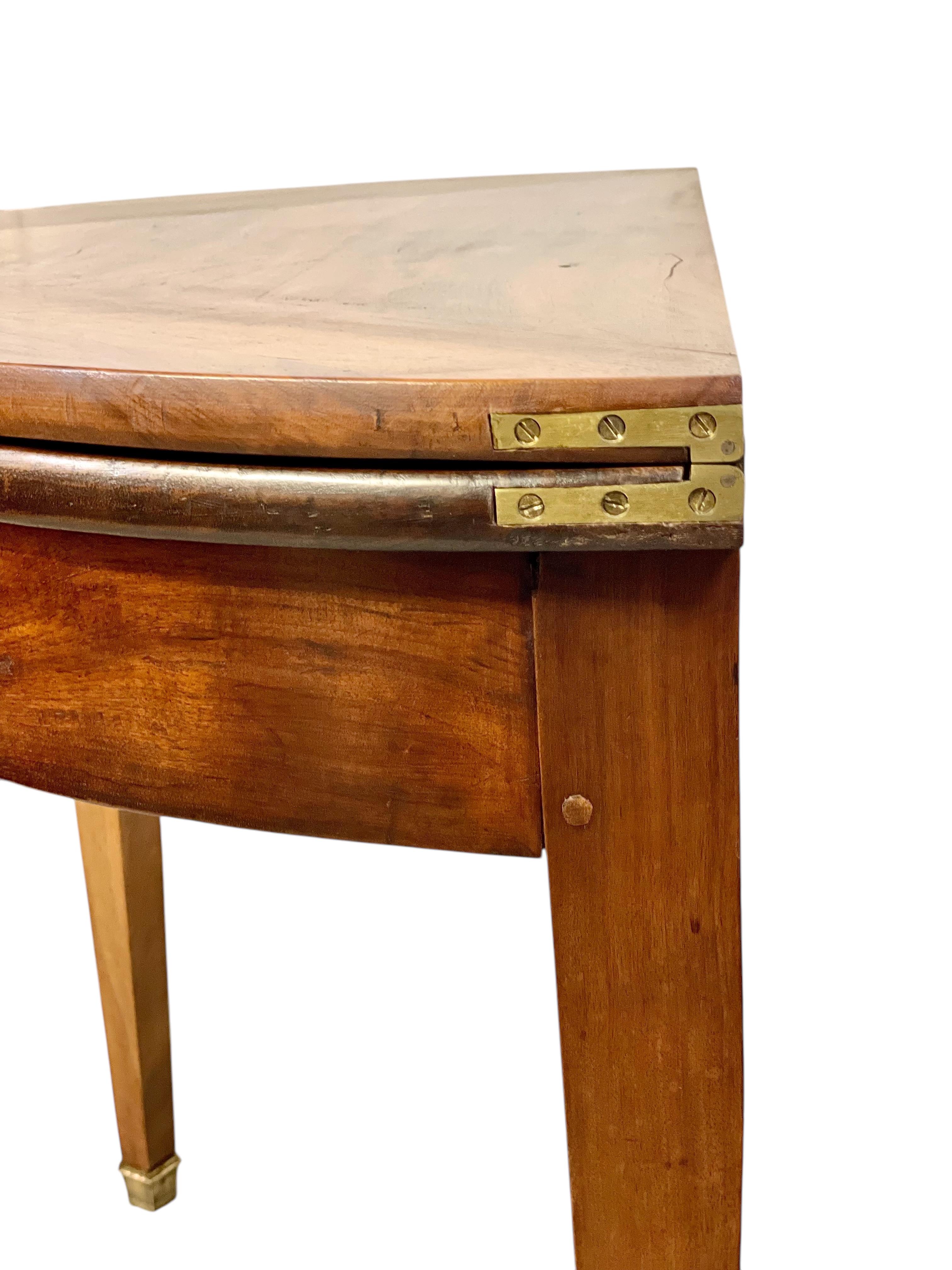 19th Century Walnut Folding Dining or Console Table For Sale 7