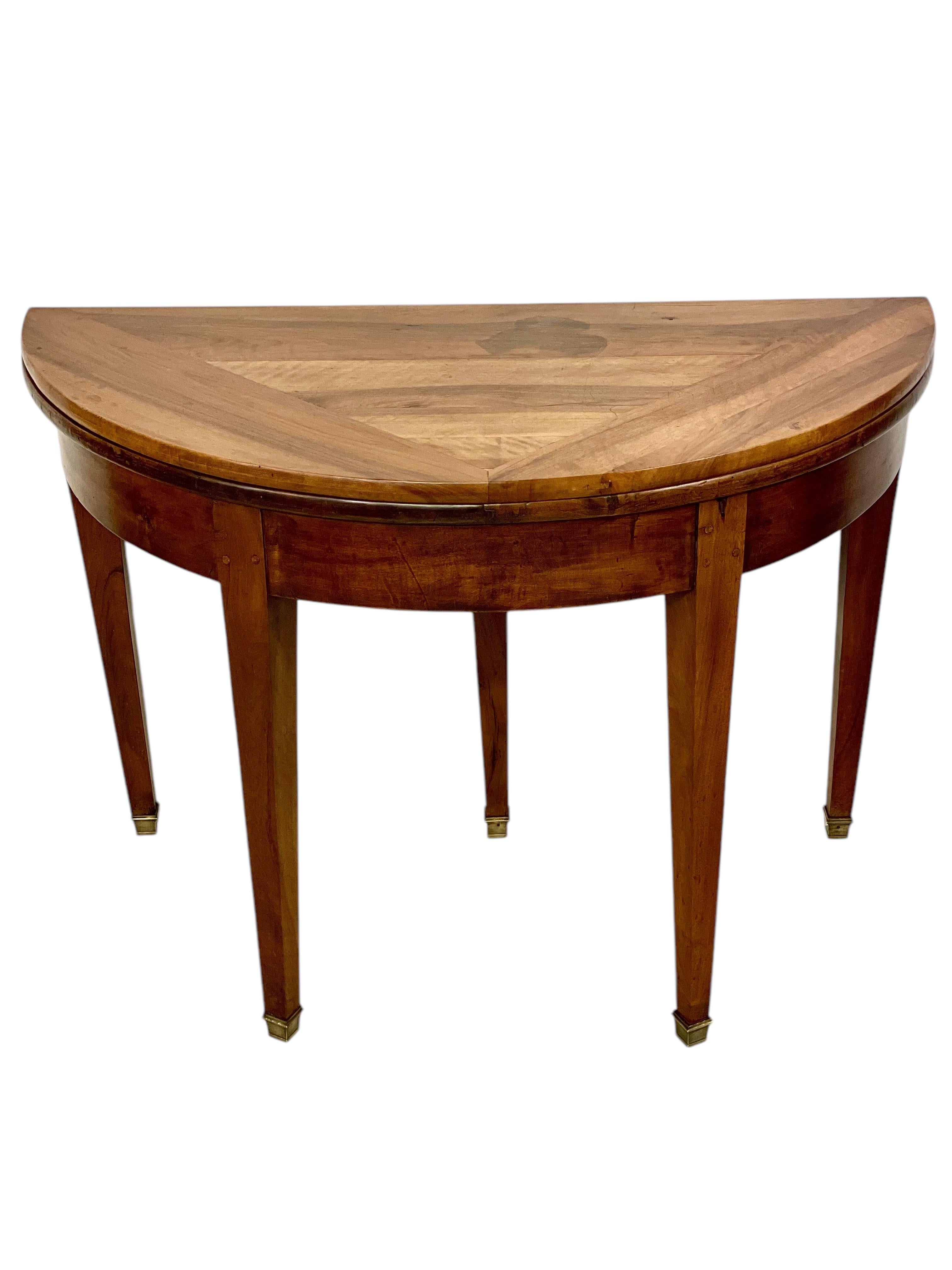 19th Century Walnut Folding Dining or Console Table For Sale 10