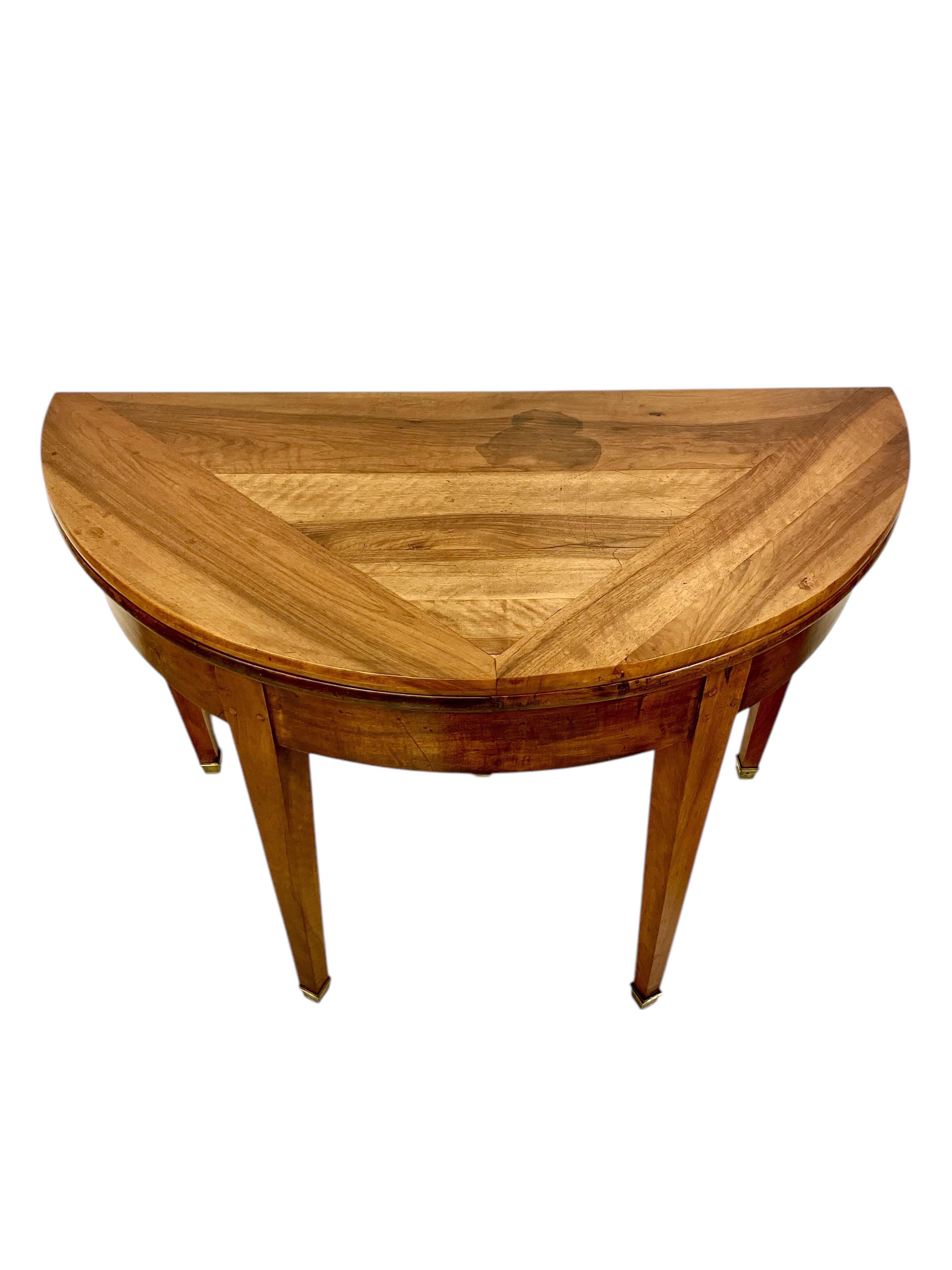 19th Century Walnut Folding Dining or Console Table For Sale 11