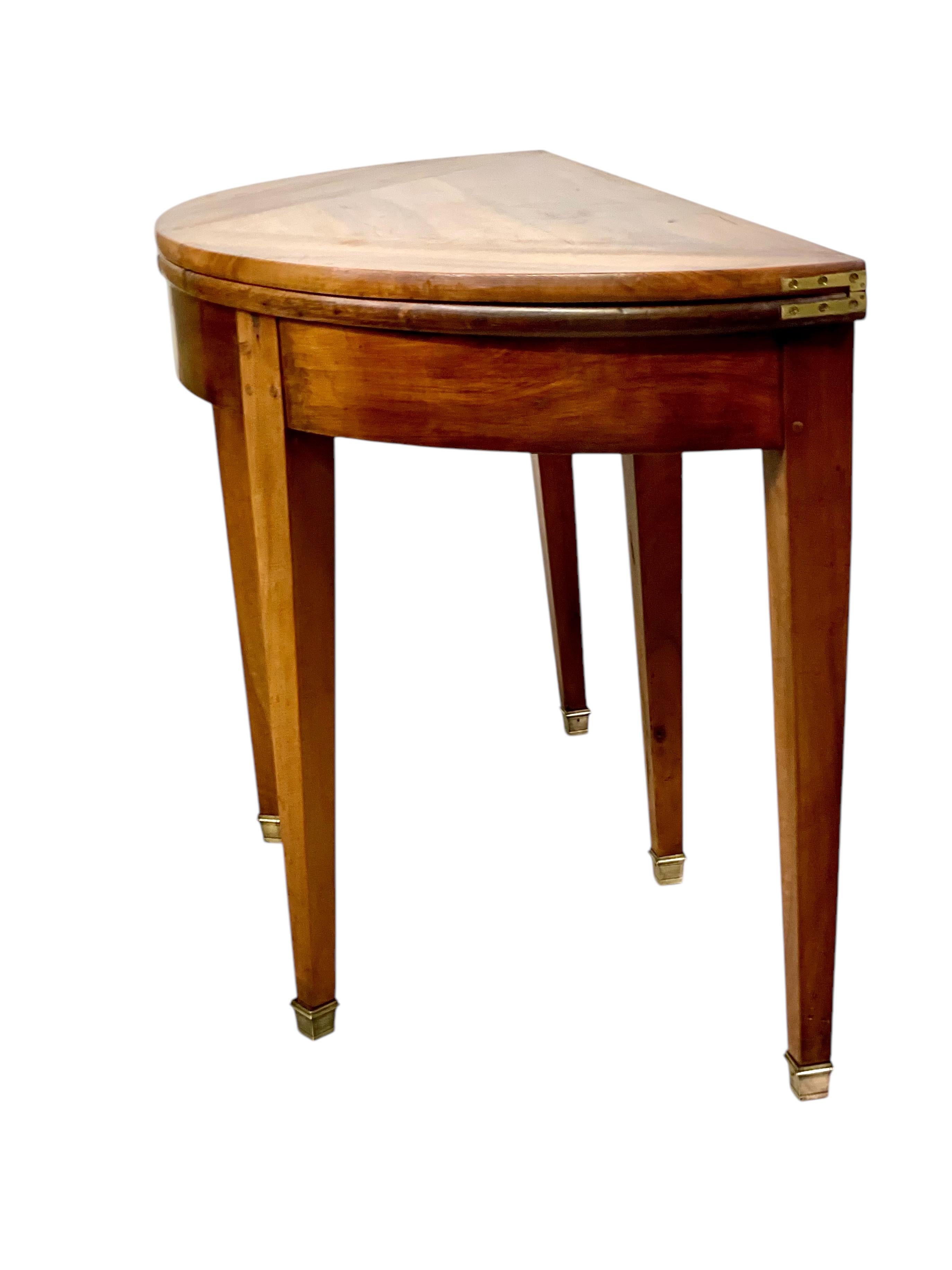 19th Century Walnut Folding Dining or Console Table For Sale 4
