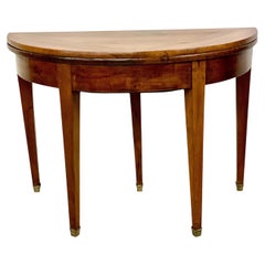 19th Century Walnut Folding Dining or Console Table
