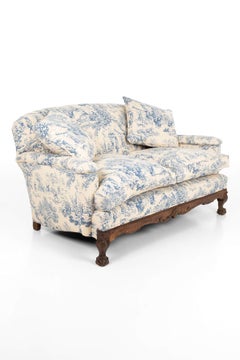 19th Century Walnut Framed Victorian Sofa, circa 1890