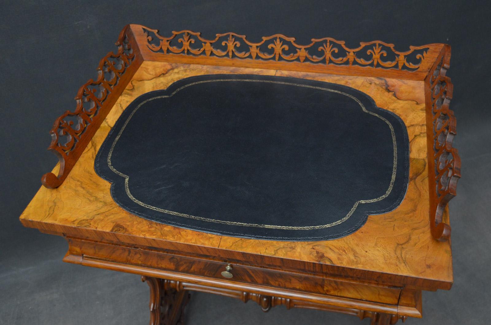 Late 19th Century 19th Century Walnut Games and Work Table For Sale