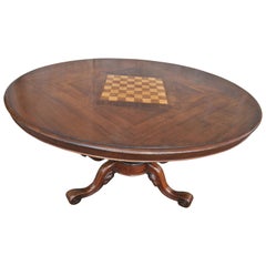 19th Century Walnut Games Table