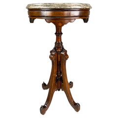 19th century walnut Gothic style occasional table 