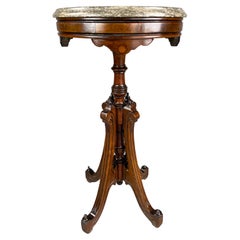 19th century walnut Gothic style occasional table