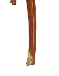 19th Century Walnut Inlaid Envelope Drop Leaf Occasional Table