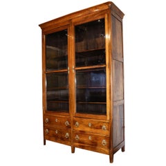 19th Century Walnut Louis Philippe Bibliotheque