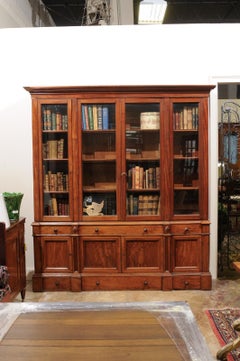 19th Century Walnut Louis Philippe Bookcase