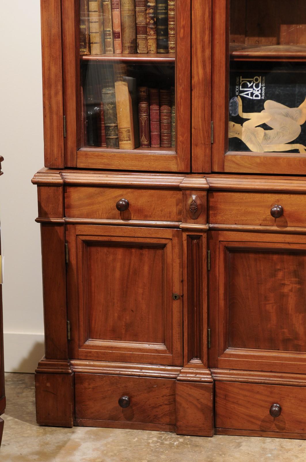 19th Century Walnut Louis Philippe Bookcase 3