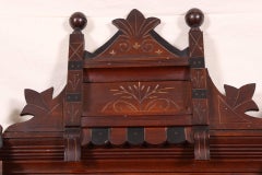 19th Century Walnut Mirrored Hall Stand