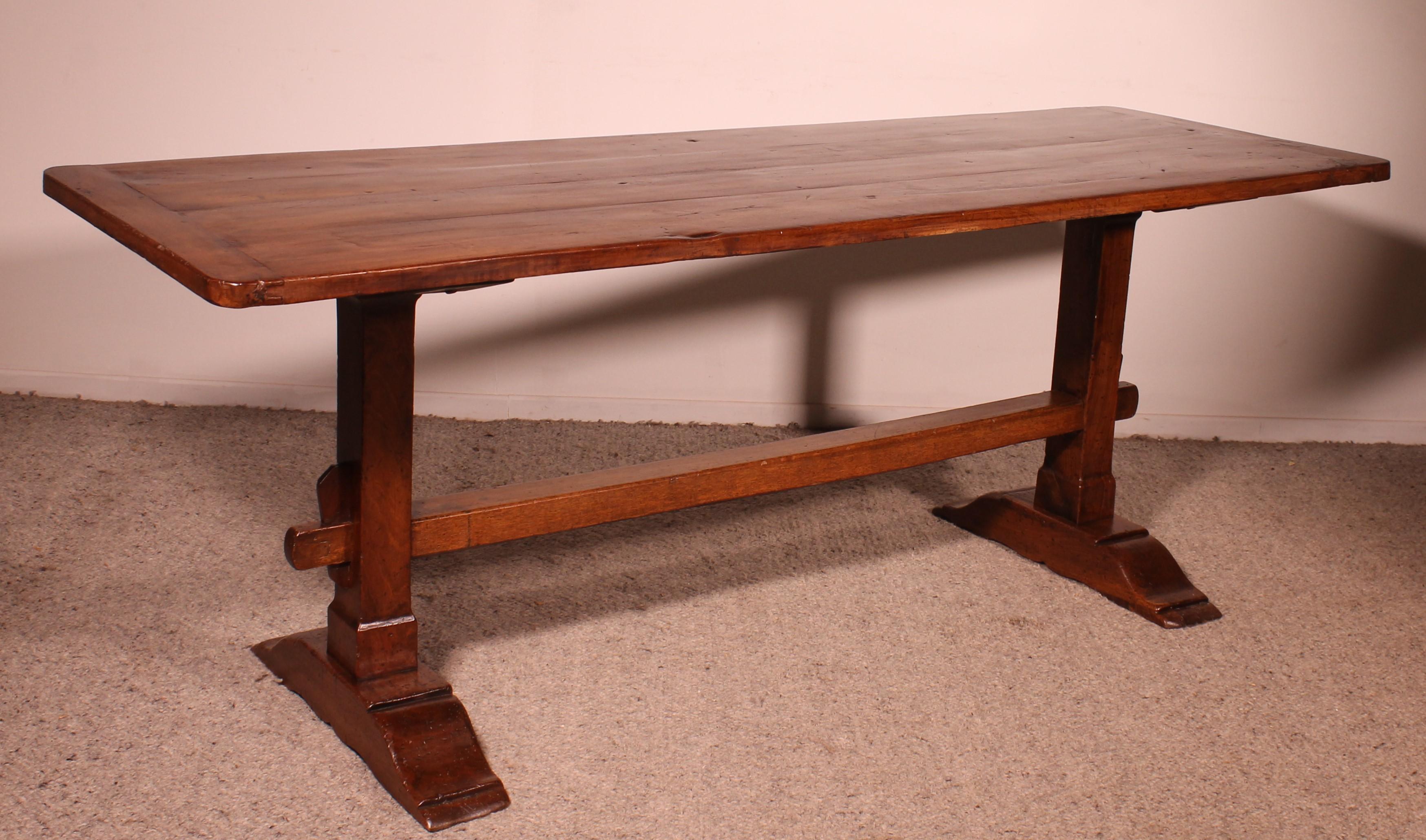 19th Century Walnut Monastery Table For Sale 2