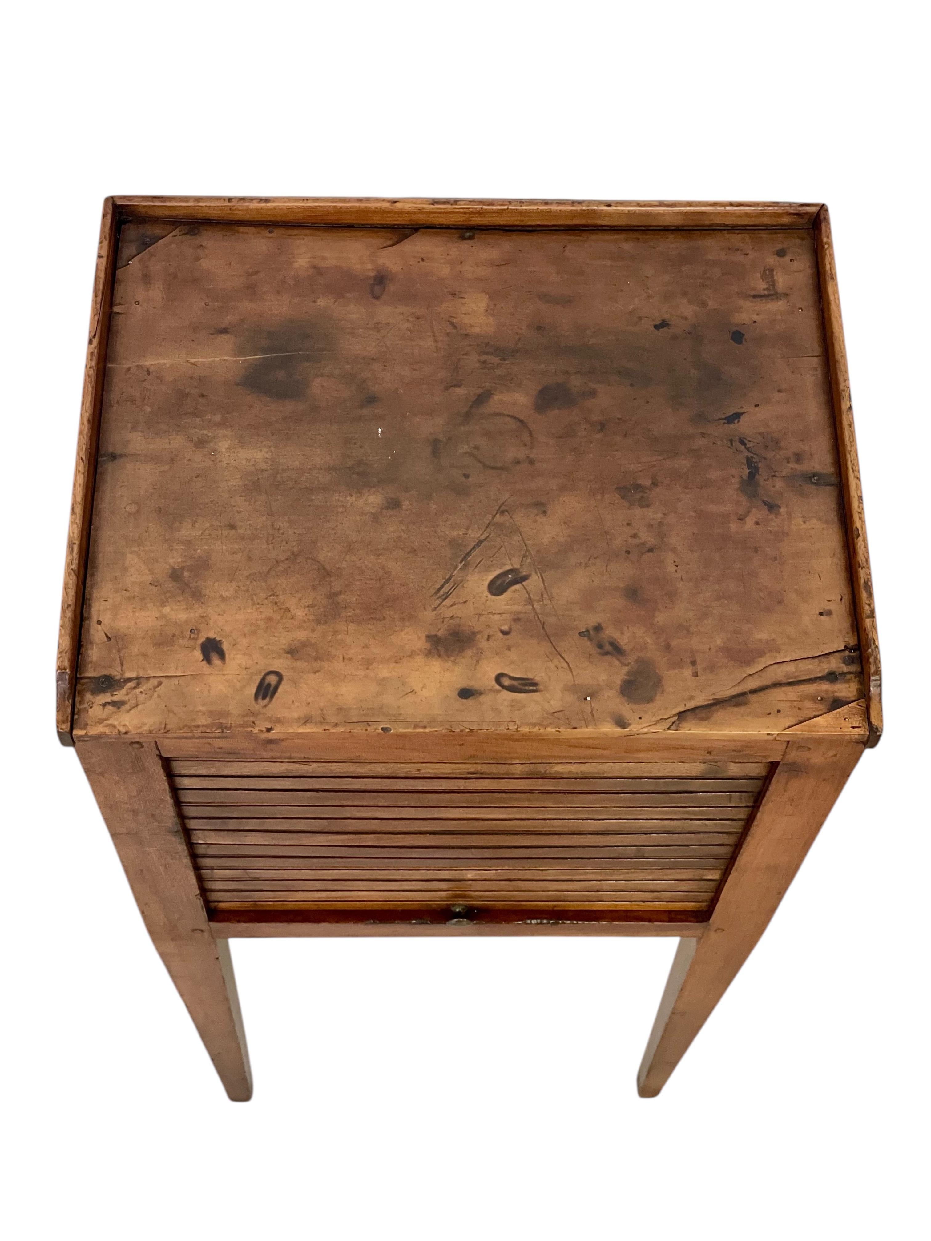 French 19th Century Louis XVI Walnut Side Table For Sale