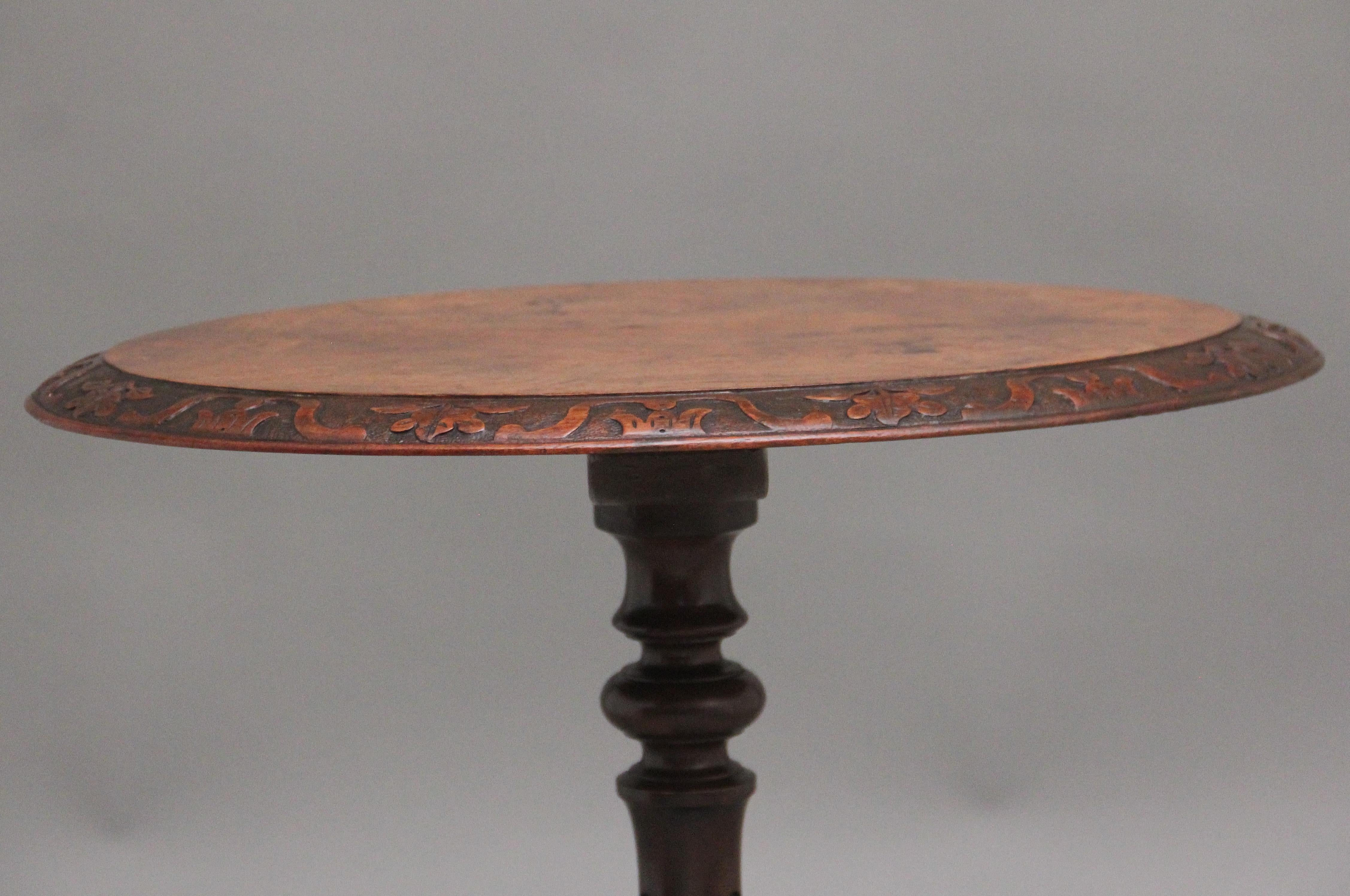 Late 19th Century 19th Century walnut occasional table For Sale