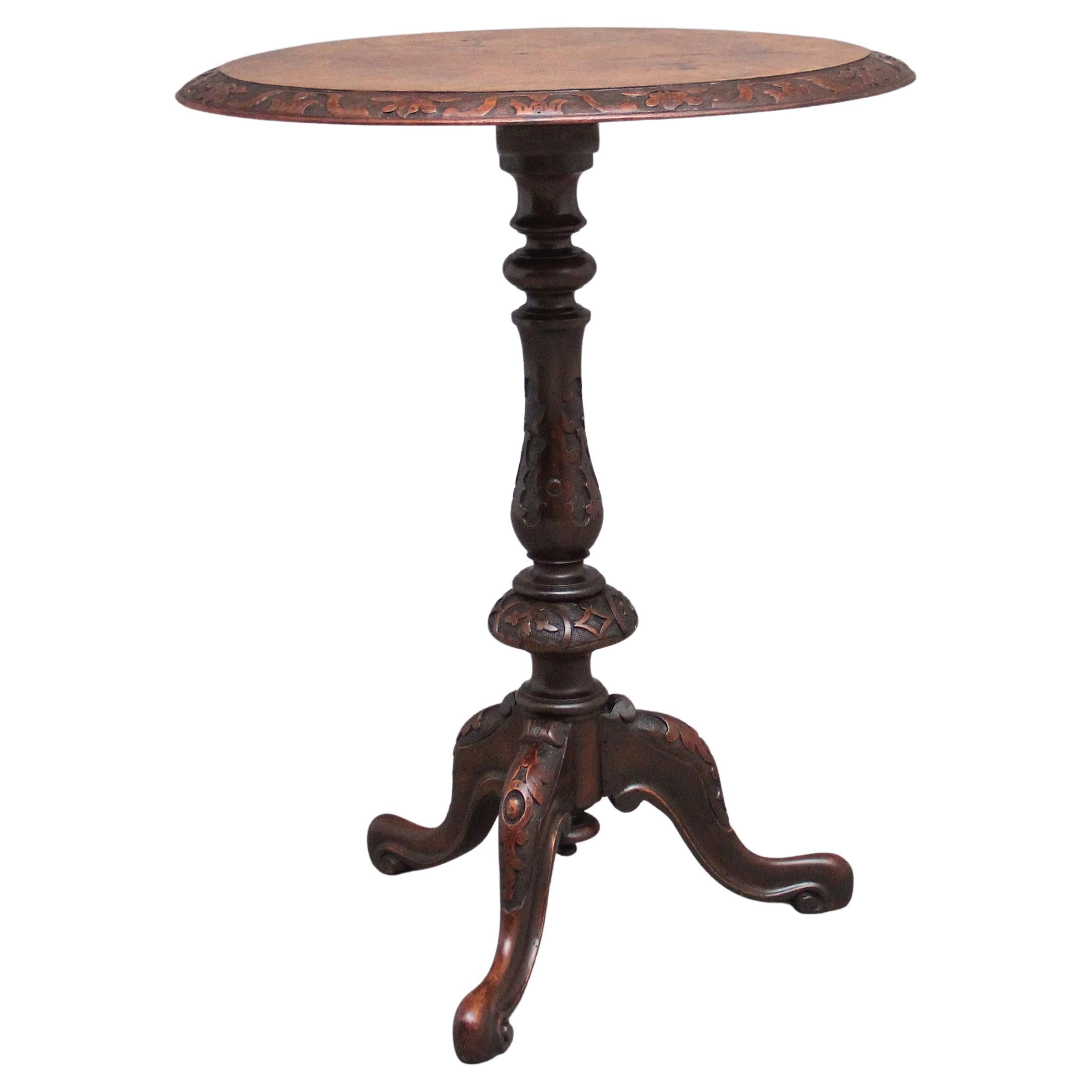 19th Century walnut occasional table For Sale