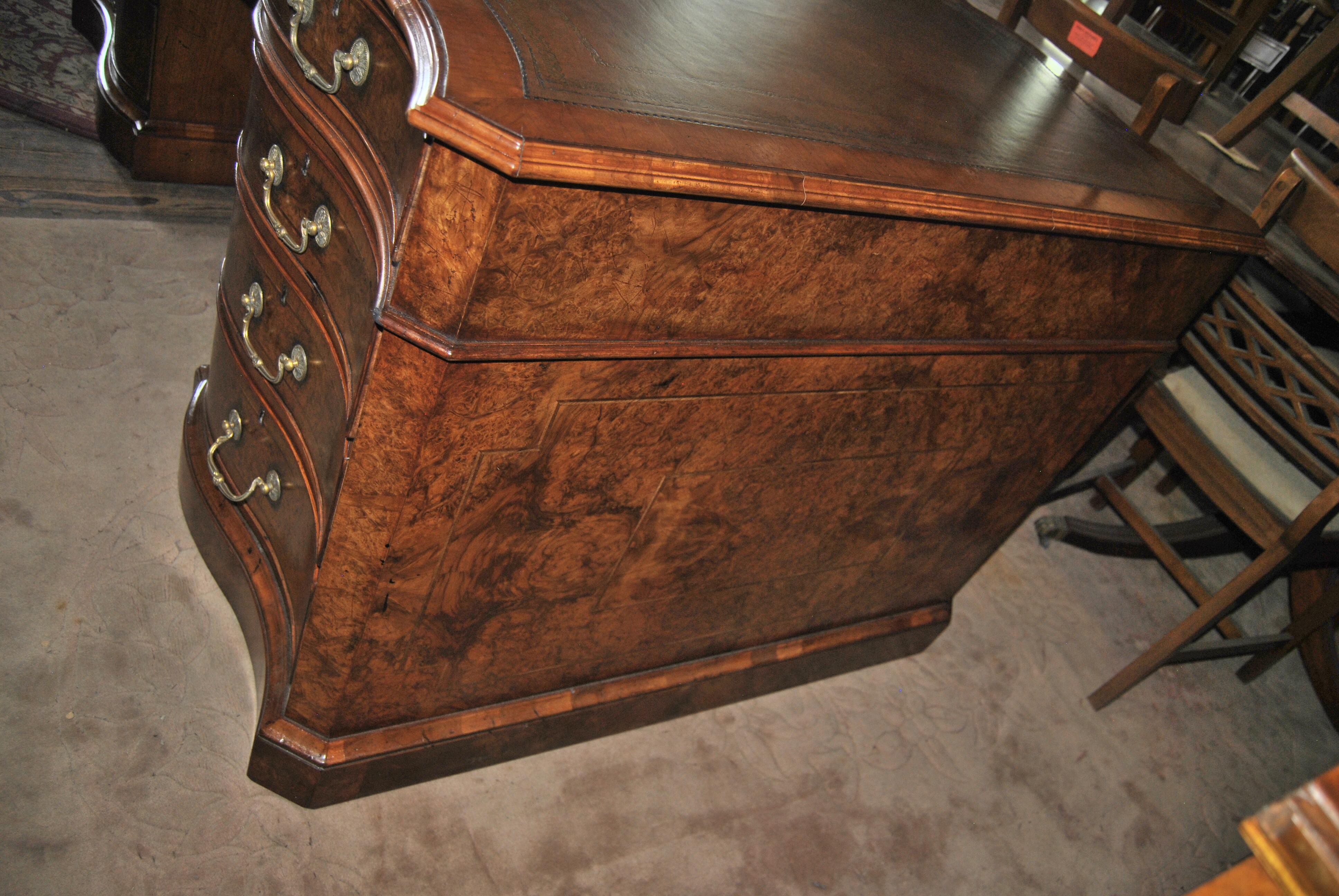 Late 19th Century 19th Century Walnut Partners Desk For Sale