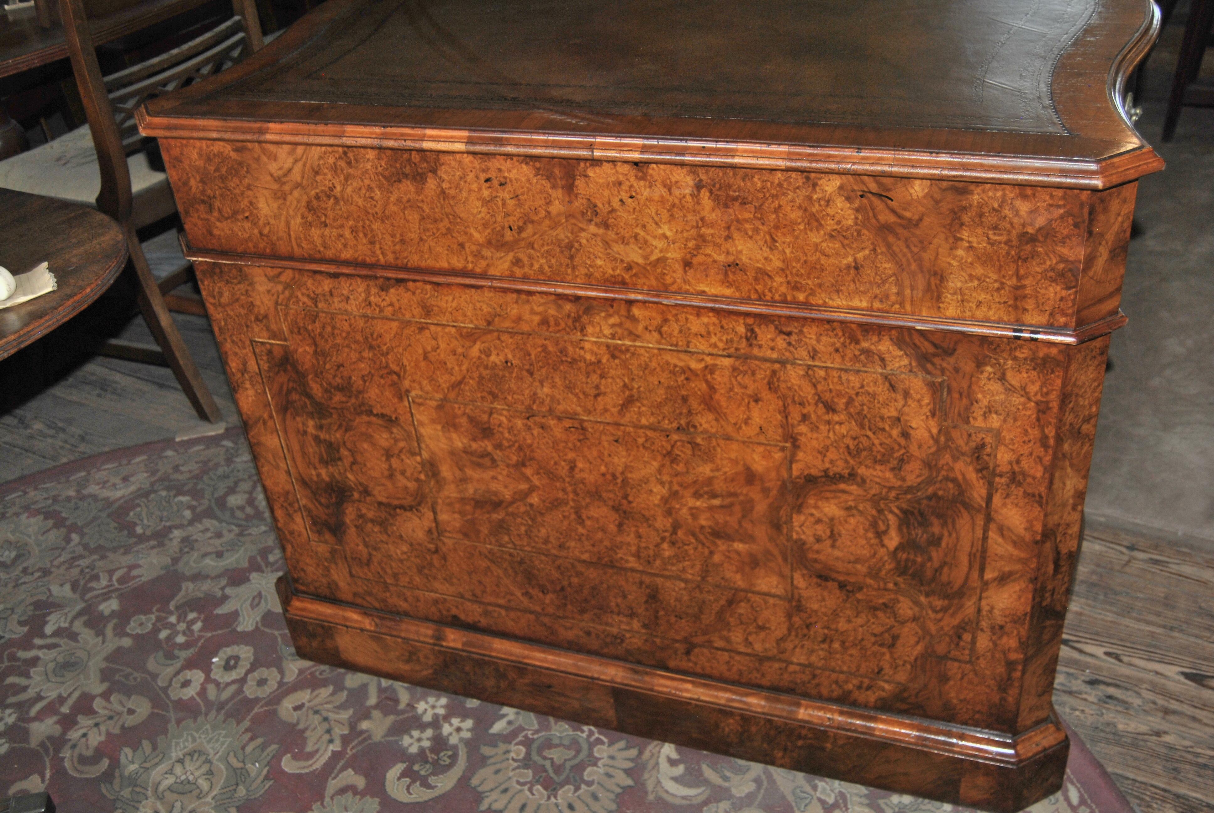 19th Century Walnut Partners Desk For Sale 1