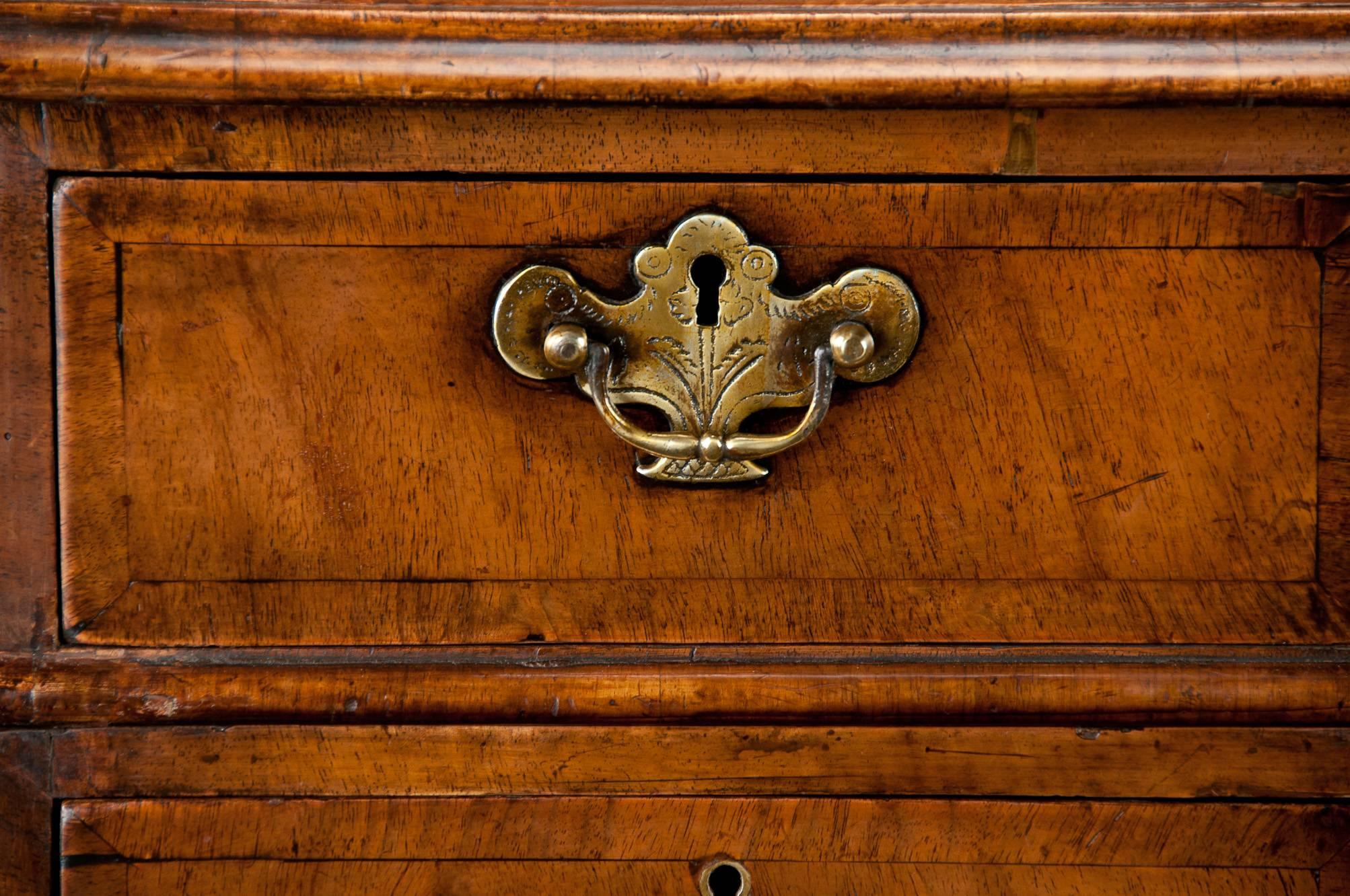 19th Century Walnut Pedestal Writing Desk 1