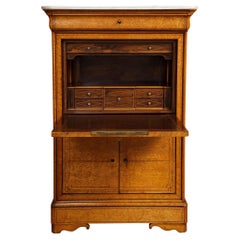 19th-Century Walnut Secretaire Abattant