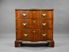 19th Century Walnut Serpentine Chest